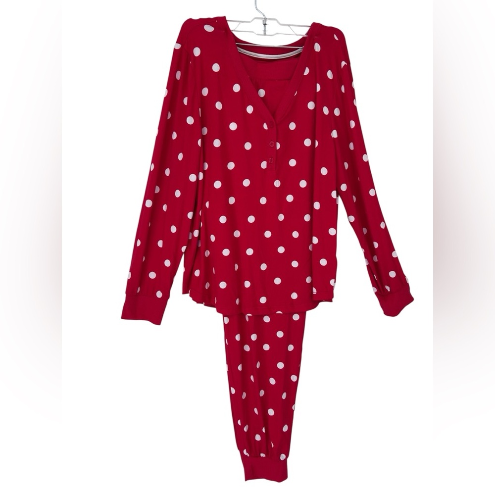 NWT Kate Spade Red and White Polka Dot  Pajama Set